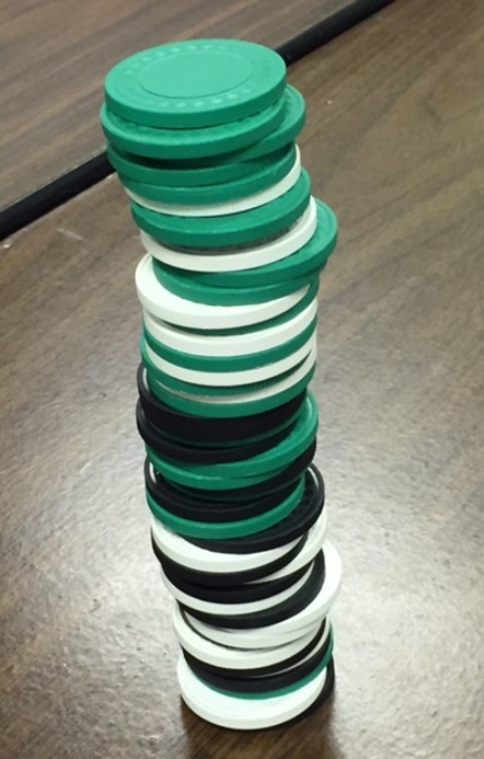 poker chip pile